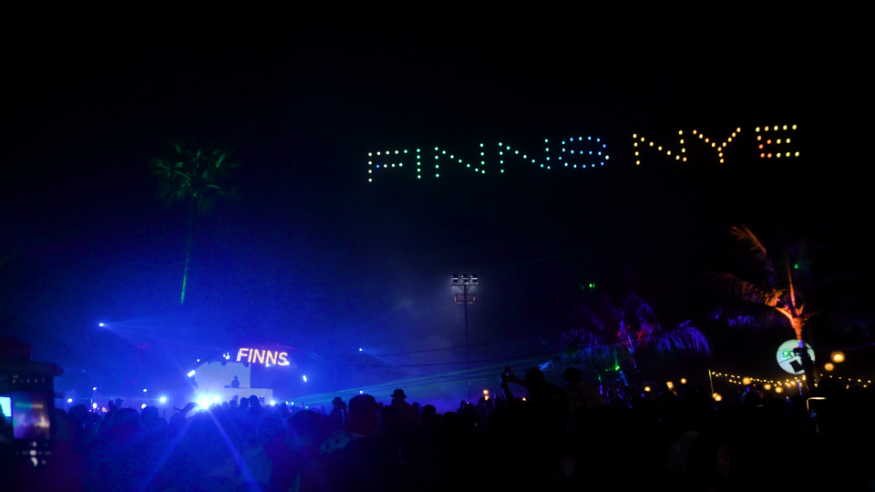 A New Years Eve to Remember: Soaring Above FINNS Beach Club Bali