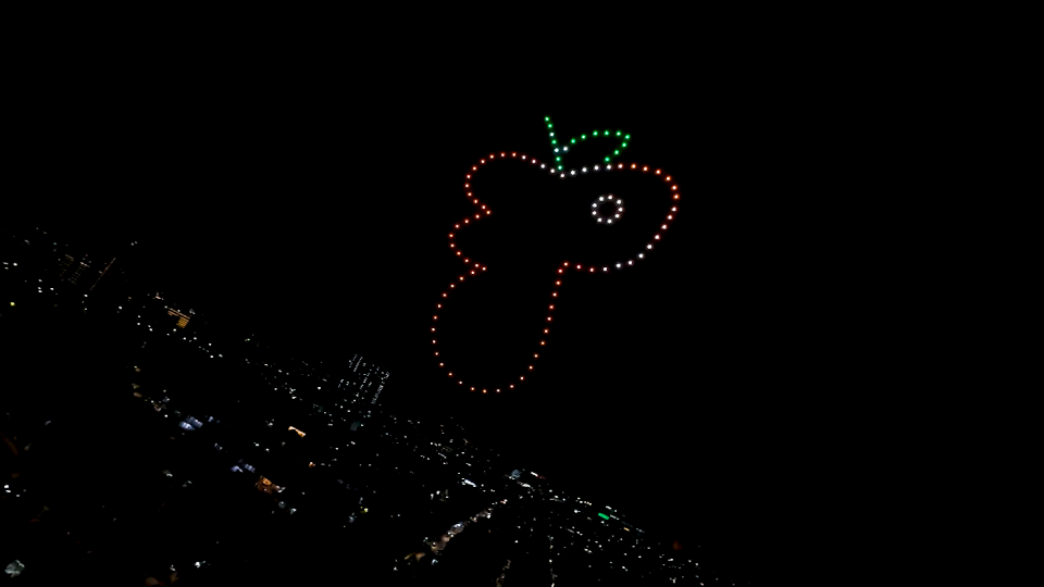 A Mesmerizing Drone Display at Pestapora 2024
