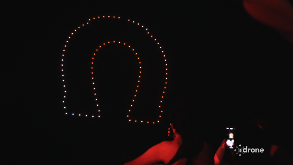 A Dazzling Drone Display at Ibiza of Java